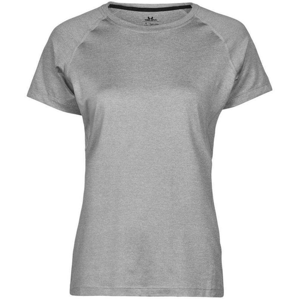 Tee Jays Womens/Ladies CoolDry Sporty T-Shirt / Grey Melange